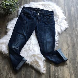 Express Mid Rise Cropped Legging